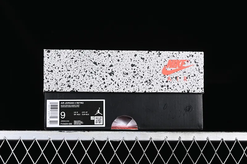 All categories Air Jordan Jordan series basketball shoes Air Jordan 4 foreign trade version Air Jordan 4 Retro "Bred Reimagined" AJ4 Joe 4 black red FV5029-006